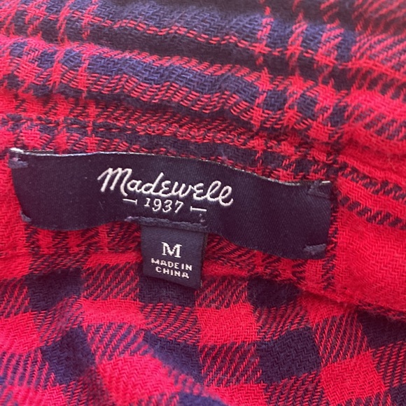 Madewell Flannel Button Down Shirt - Picture 3 of 8
